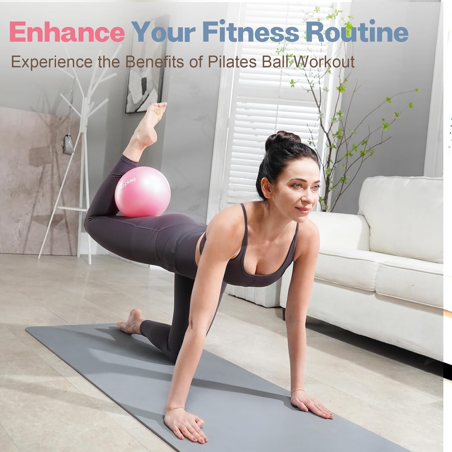 Маленький тренировочный мяч, 9 – обзор и цена Pilates Yoga Workout At Home